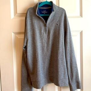 Vineyard Vines quarter zip boys grey